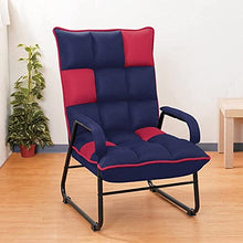 CDFC -Bar Sgabello Navy Blu Pigro Divano per Il Tempo Libero Sedia a Sdraio Balcone Camera da Letto Pranzo Pausa Pieghevole Sedia Divano Moderno Semplice Divano Singolo Semplice con nov