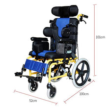 Sedia A Rotelle Regolabile, Leggera, Medica, Ergonomica, Mezza Sdraiata, Sedia A Rotelle, Sedia A Rotelle Multifunzionale per Paralisi Cerebrale, Sedia A Rotelle per Bambini, Bambini Disabili, Adulto