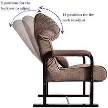 CDFC Ergonomico reclinabile Beach Lazy Accogliente Sedia a Sdraio Giardino Patio Salotto Salotto sedie da Giardino Pranzo Sedia da Pranzo Sun Lounge Sedia Easy Sedia Relax Sedia Lazy di