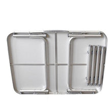 Vetrineinrete® Tavolo da Campeggio Pieghevole in Alluminio Resistente e Portatile con Manico per Il Trasporto Picnic Giardino P26
