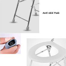 Sgabello da bagno Pieghevole doccia / vasca da bagno in acciaio inox Sgabelli Commode sedia doccia Sedile sgabello pieghevole Corridoio Sedia for / disabili / donne incinte Anti-Slip Anziani Mats Docc