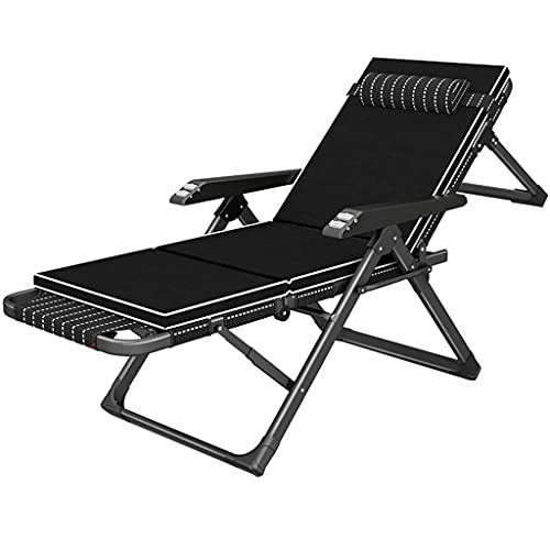 Lettini Pieghevoli Lettini Prendisole Patio Lounge Chair per Adulti | Sedia da Ufficio Reclinabile con Poggiapiedi | Sedie a Sdraio da Esterno Imbottite