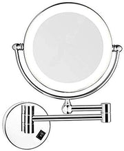 Specchio Specchi per vanità a Parete Specchi a lume di riempimento a LED Trucco, 8 Pollici, Carica USB
