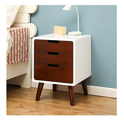Comodini Nordic tavoli in Legno End 3 cassetto del Comodino End Table Mobili Camera da Letto Comodino Bagagli Basket Comodini Comodini Letto (Color : Brown)