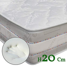 Perfetto Top Materasso alto 20 cm ortopedico anatomico in Airpur® e Memory Foam matrimoniale 160x190 + 2 cuscini fiocco memory
