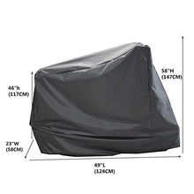 Copertura Mobili Giardino Coperchio Antipolvere per Bici da Spinning Protezione Solare Durevole/Cover Protettiva per Cyclette Pieghevole,Grey-124X58X147CM