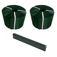 Thermoplast - 2 strisce di protezione per privacy, 19 cm x 26 m = 4,94 m2, verde, 19 cm x 10 pezzi