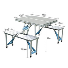 Tavolo Pieghevole Giardino Campeggio Portatile Tavolo Pieghevole Portatile Con 4 Sedia Per Barbecue Da Picnic All'aperto Tour Pieghevole Tableware Tableware Garden Pieghevole Desk ( Color : Orange )