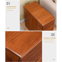 WSNBB Classificatore in Legno Massello Comodino, 3 Cassetti, Ampio Vano Contenitore, L61,5 Cm * L 30 Cm * H60 Cm (Color : B)
