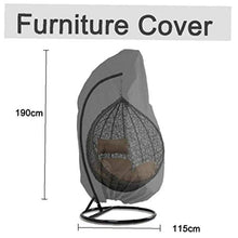 Copertine Egg Chair Altalena, Esterna Impermeabile Antipolvere Hanging Prova Copertura della Sedia, Copertura della Sedia 210d, per Esterno Giardino Patio Rattan Chair Seat Swing