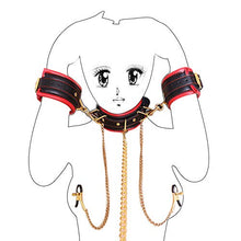 Collar Leather Kit System con HandCüffš e clip Nìpplé