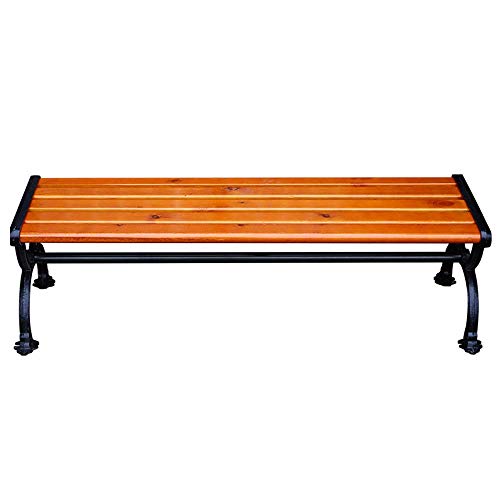 GaoF Panchina da Giardino, panchina da Giardino in Metallo massello anticorrosivo, panchina da terrazza per Il Tempo Libero all'aperto con bracciolo Schienale, panchina Decorativa per Portico mobili