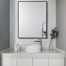 Bathroom mirror Nordic Semplice Bagno Moderno antideflagrante in Lega di Alluminio Full Size Nero/Oro/Argento Specchio da Bagno Specchio da Parete Specchio da Bagno