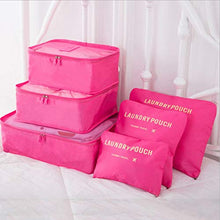Stile coreano portatile durevole ecologico 6 pezzi/set piazza viaggio casa bagagli deposito borse organizzatore custodia custodia