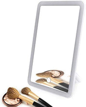 HMMN Specchio per vanità Illuminato a LED, Specchio cosmetico Rotazione a 180 ° con Schermo Touch Screen (203x135x30mm)