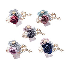 Fgyhty Bracciale Damigella d'Onore Polso Falso Fiore Artificiale del Fiore della Mano Floreale Wristband Donne
