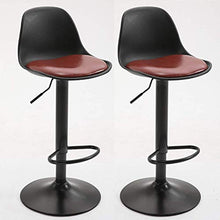 Poltrone Nubao Rotazione di 360 Gradi sgabelli da Bar con Il poggiapiedi, Regolabile Swivel Bar Sgabelli Colazione Bar Sgabello da Cucina, poggiapiedi (Colore: Rosso) (Color : Red*2)