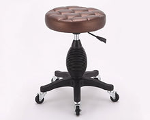 ZHJING Seggiola da Bar Rotary Seggiovia Mobile Sgabello Cuscino Brillante Bar Stool High Chair Sgabello Moderno Ascensore Home Bar Stool Sedie (Color : Brown)
