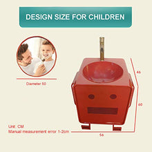 YRRA Autoportante Mobile Lavabo Bagno Piccolo, Stile Industriale Ferro Battuto Bambino Mobile Bagno con Lavabo con Rubinetto 22x 18,1 x 23,6 Pollici,Giallo,Without Mirror