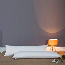 Cushion pillowXF Xufei Doppio Cuscino Rettangolare con Piume Il Dottore ha Progettato per Il Collo per facilitare la contropressione Bianca (Dimensioni : 48 * 120cm)