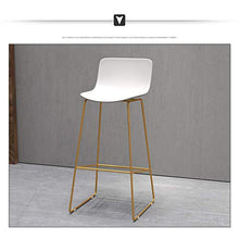 XHCP Mobili per Soggiorno Sgabelli Seggioloni per Ufficio Mobili Moderni Design - 65/70 / 75cm Altezza bancone Sgabello da Bar con Schienale Medio Base in Metallo - Seduta ergonomica in