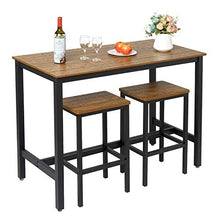 Meerveil Sgabelli da Bar, Due sgabelli da Bar con poggiapiedi, Struttura in Acciaio Nero per Soggiorno, Sala da Pranzo, Cucina, Design Industriale
