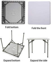 CASTOR Tavolo da Picnic all'aperto Tavolo da Campeggio da Giardino all'aperto Tavolo da Campeggio Tavolo Pieghevole Easy Storage Scrivania e Barbecue Giardino Artigianato per Feste BBQ Party Table