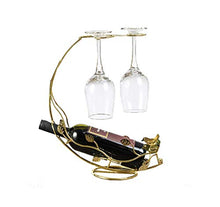 FCXBQ Portabottiglie per Vino Espositore Portabottiglie per Vino in Ferro Art Collezione Rack Rack