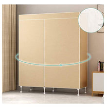 Jixi Guardaroba Semplice, Panno Armadio Steel Tube Tessuto Assemblea Art Bagagli Steel Frame Hanging Ispessito Panno Cabinet (Color : B, Dimensione : 88x46x175cm)