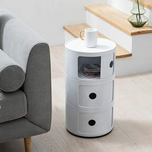 Diaod Nordic Semplice ABS Bedside Governo di immagazzinaggio Moderna Divano Camera Comodini 3 Livello Rotonda Bagagli Finitura Armadi
