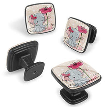 Biglietto di auguri con sfondo rosa fiori di elefante Pomelli per Porta 4 Pezzi Manopole per Mobili da Cucina Pomelli per Mobili Pomelli Per Cassetti/Cucina/Armadio Antichi