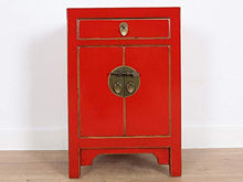 Yajutang Cassettiera cinese comodino cinese in legno massello Cina rosso