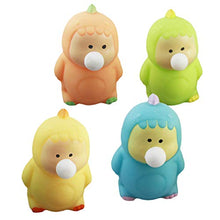 Amosfun 4Pcs Lento Aumento Babay Dinosauro Acqua del Bagno del Giocattolo di Decompressione Giocattolo per Bambini Favore di Partito di Compleanno Regalo per Goodie Bags Uovo di
