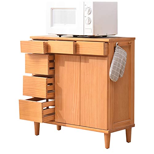 GFBVC Credenza Buffet Accent Ingresso Bar Gabinetto Bagagli Voce della Tabella Living Dining Room (Color : Wood, Size : 81x35x82cm)