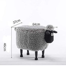 Wangdz Sgabello Animale di stoccaggio dell'ottomano, Contenitore di Giocattolo piegante di stoccaggio di Grande capacità Multifunzionale, Fumetto del Panno Morbido per Il Salone, Camera da Letto