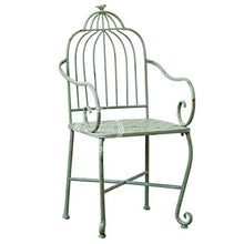 GaoF Terrazza Parco panchina da Giardino panchina in Metallo per Esterni, Panca da Giardino Vintage in Ferro Verde per Uccelli, Sedia con Struttura in ghisa Portico Anteriore Sentiero per pedoni