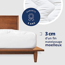 Coprimaterasso in cotone 160 x 200 cm, rivestimento 100% cotone anallergico trapuntato | comfort morbido e accogliente | lavabile