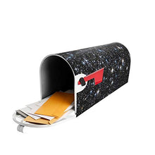 Cover magnetica per cassetta postale con glitter stampati, non veri glitter, per giardino, cortile, dimensioni standard, 53 x 45 cm