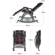 FGA Sedia a Sdraio Pieghevole Lettino Prendisole Sedia da Salotto Resistente Sedia Relax - Sedia a Dondolo Pieghevole Portatile Comoda per Uomo e Bambino