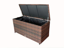MK Outdoor Rattan Box da giardino XXL impermeabile in rattan rattan con ruote (pioggia non puro)