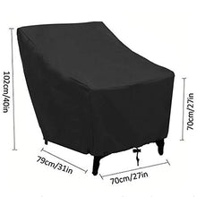 ZHW Copertura per Mobili da Giardino, Impermeabile E Antivento Seat Cover Garden, Oxford 210D Panno Mobili da Giardino di Copertura, Outdoor Garden Seat Cover