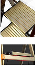 GQQ, scaletta pieghevole in metallo, per ufficio, con quattro gradini, da giardino, da giardino, per esterni, dimensioni 44,5 x 77 x 138 cm, 44,5 x 77 x 138 cm, 44,5 x 77 x 138 cm, 44,5 x 77 x 138 cm.
