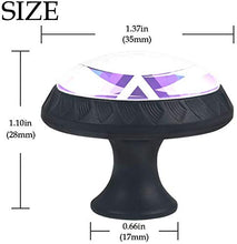 Azteco colorato sfumato Pomelli per Porta Set di 4 Pomelli per Mobili Manopole per Cassetti Cucina Armadio Vetro