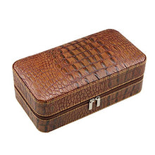 Panjianlin Cigar Box Pelle Legno di Cedro Allineato Cigar Humidor può Tenere 6 Sigari Come Regalo Portatile di Viaggio Cigar Box Portable di Viaggio Cigar Box di stoccaggio