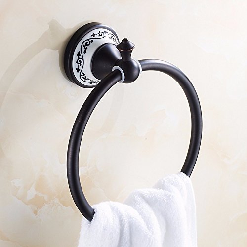 MBYW moderno minimalista portasciugamani portasciugamani da bagno portasciugamani europeo anello di rame adatto per bagno, camera da letto, cucina, ufficio, bar, officina