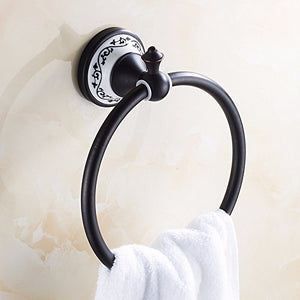 MBYW moderno minimalista portasciugamani portasciugamani da bagno portasciugamani europeo anello di rame adatto per bagno, camera da letto, cucina, ufficio, bar, officina