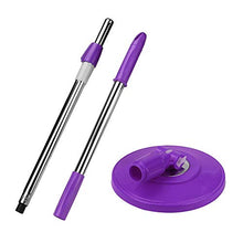 SSAYY Mop Testine di Ricambio Spin Mop Sostituzione Maniglia in Acciaio Inox Spin Mop 304 per Mop da Pavimento 360 Versione Senza Pedale