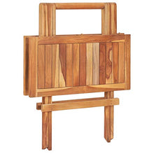 Tidyard Set da Bistrot con Cuscini,Mobili da Giardino in Legno Massello di Teak Set 1 Tavolino e 2 Sedie da Giardino Pieghevoli 3pz,Cuscino Grigio