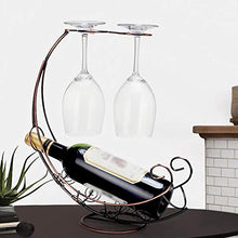 Scaffale per bicchieri da vino, decorazione per vino, nave pirata e vino, da tavolo, adatto per ristoranti, bar, tavoli, cucine