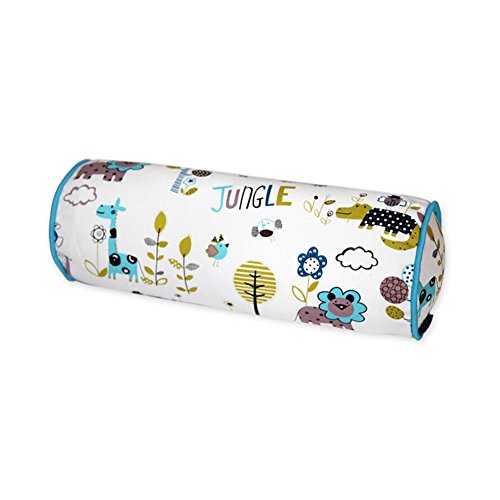 CJC Cuscini Schienale Federa Tessili Tondo Posteriore Cuscino Cuscino Rotolo Memory Foam con Copertura in Cotone Organico Lavabile 15 * 45cm Multifunzione